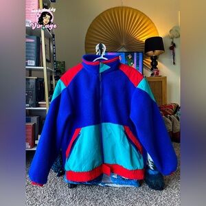 Vintage 90's Eddie Bauer Front Zipper Women's L Soft Jacket